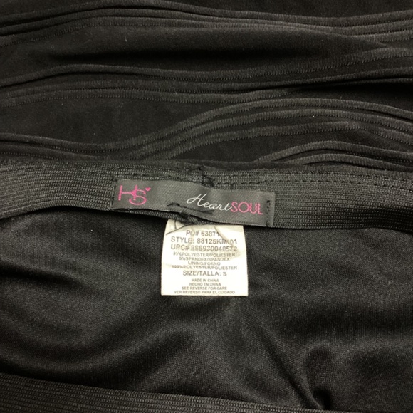 Heart Soul Black Stretch Ribbed Wavy Designed Skirt * Small - Picture 4 of 8